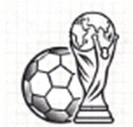壹号娱乐官方网站Logo - 金色奖杯与足球结合的设计